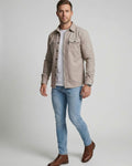 Ryan | Men's Suede-Touch Button-Up Overshirt Jacket