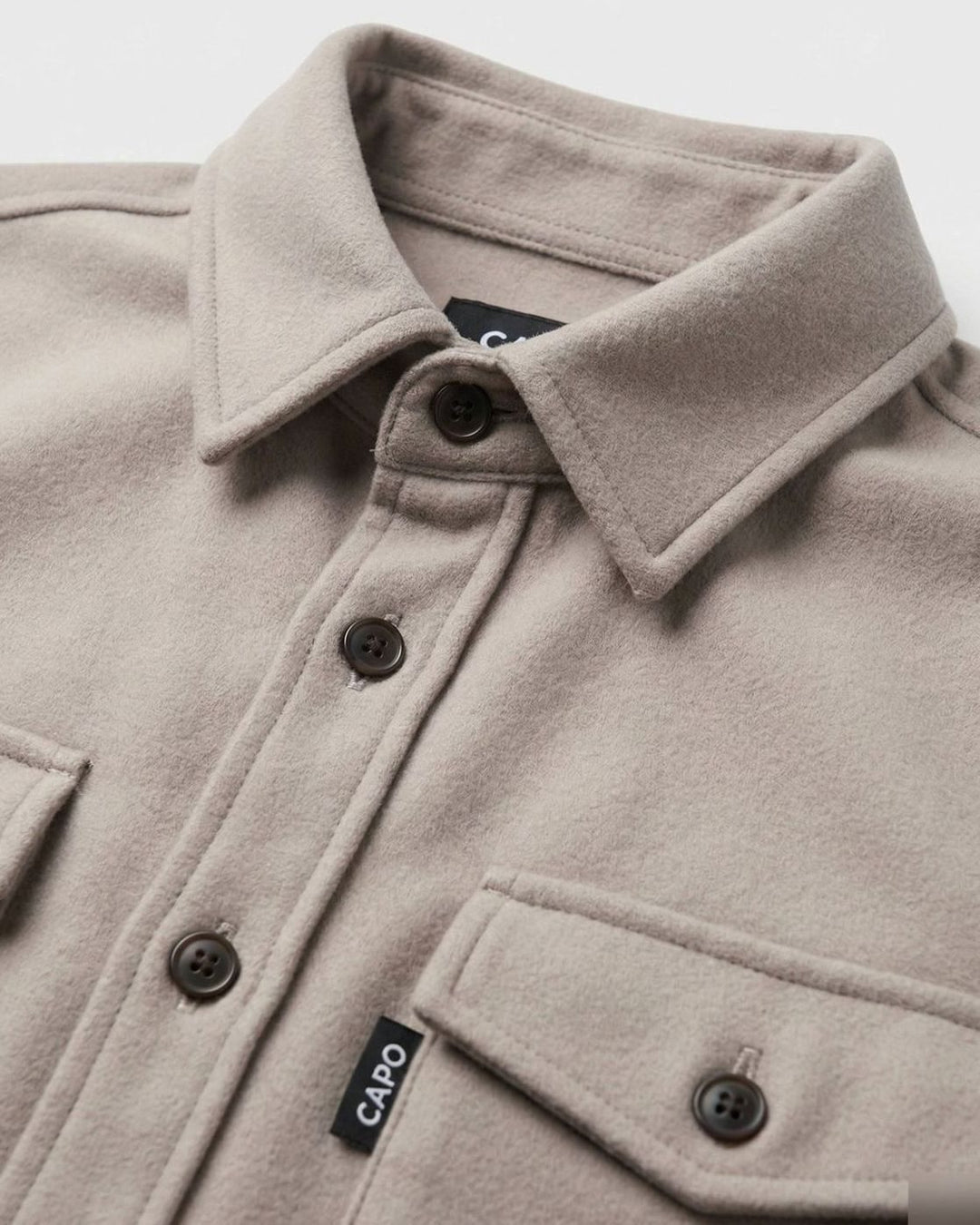 Men's Suede-Touch Button-Up Overshirt Jacket