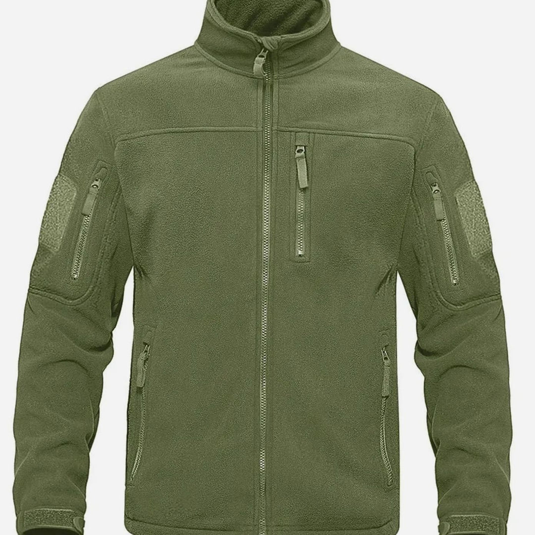 Men's Tactical Full-Zip Fleece Jacket - Green