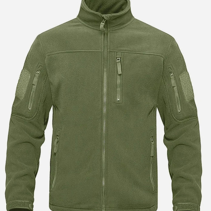 Men's Tactical Full-Zip Fleece Jacket - Green