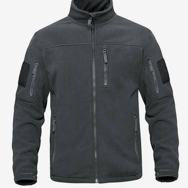 Men's Tactical Full-Zip Fleece Jacket - Dark Gray