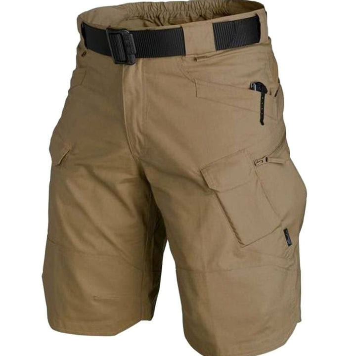 Men's Tactical Multi-Pocket Cargo Shorts - Brown