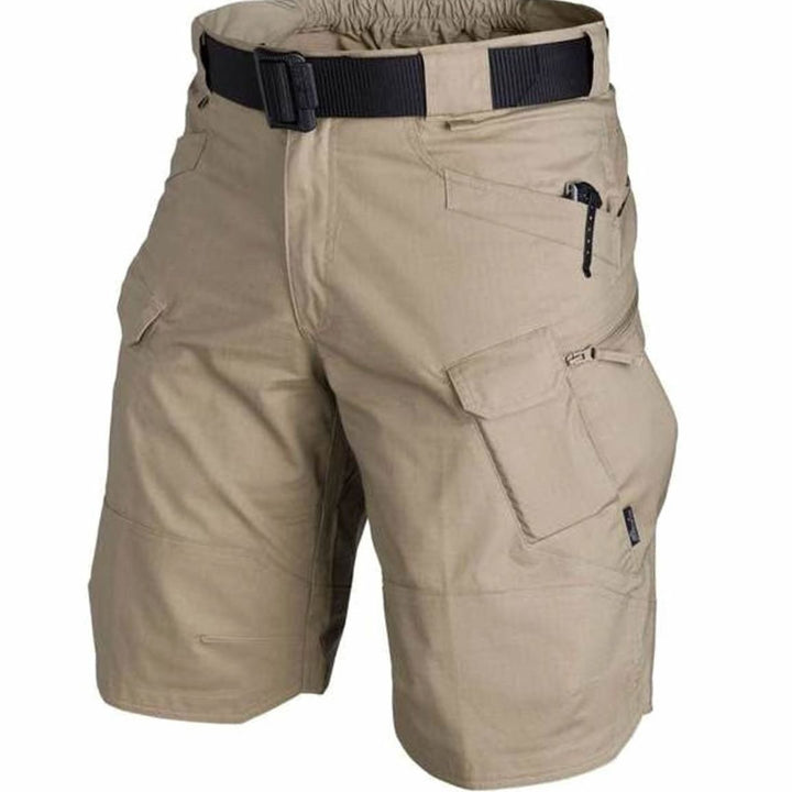 Men's Tactical Multi-Pocket Cargo Shorts - Khaki