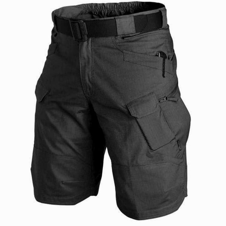 Men's Tactical Multi-Pocket Cargo Shorts - Black