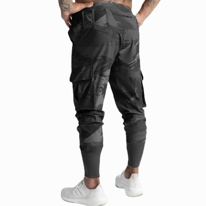 Men's Tapered Cargo Pants Drawstring Jogger - Camo