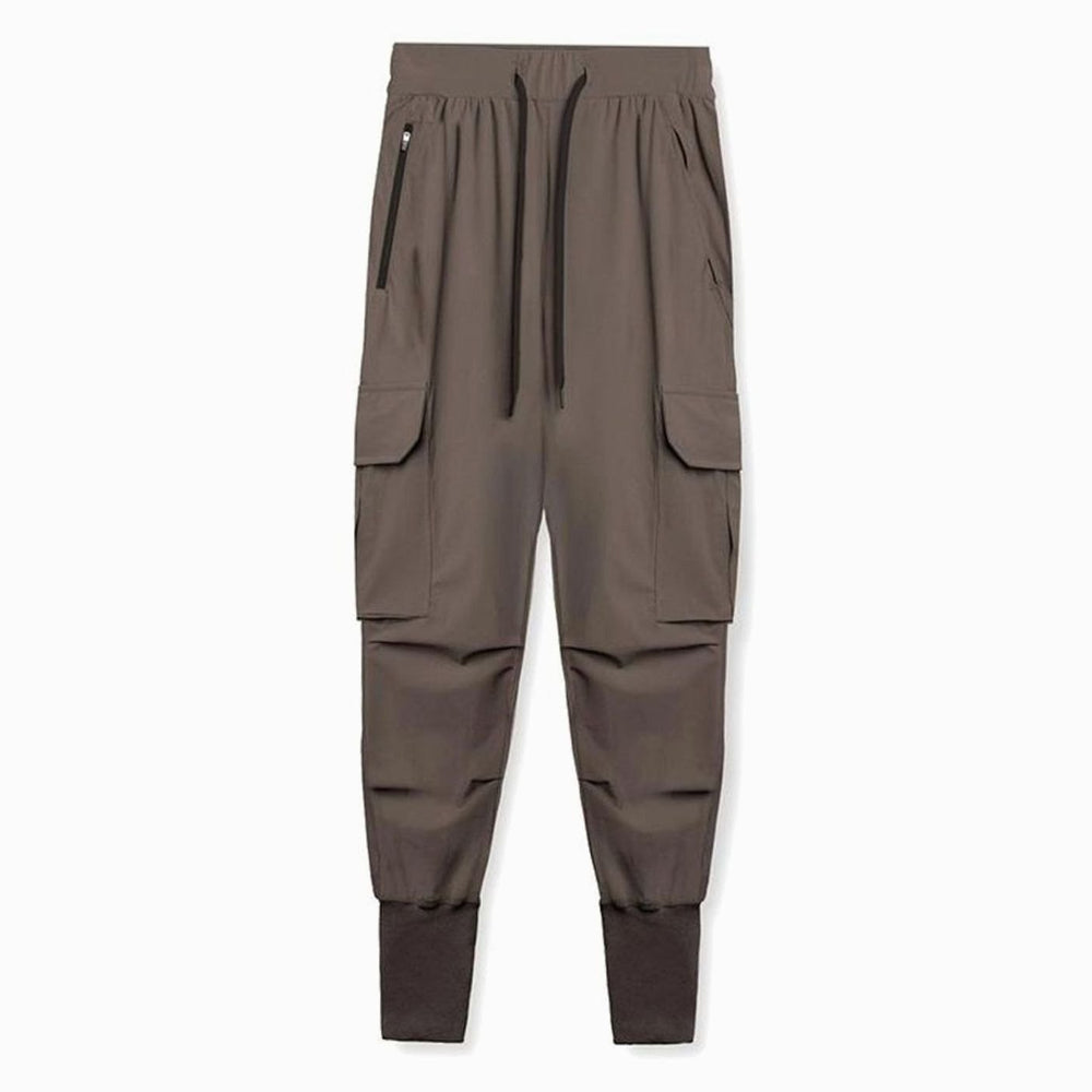 Men's Tapered Cargo Pants Drawstring Jogger