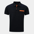 William | Men's Textured Short-Sleeve Polo Shirt Chest Pocket