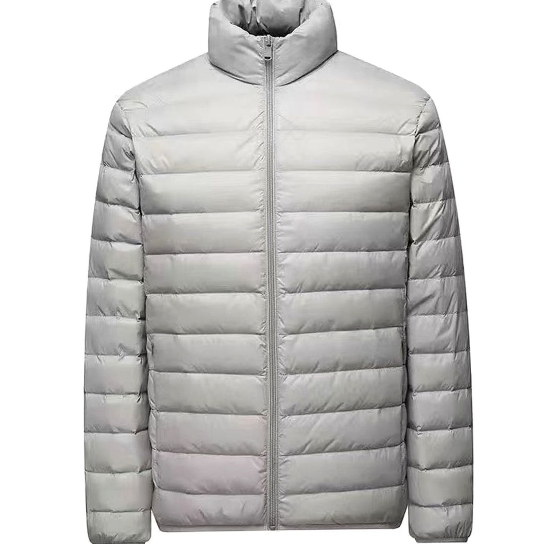 Men's Ultralight Micro Quilted Puffer Jacket Stand-Up Collar