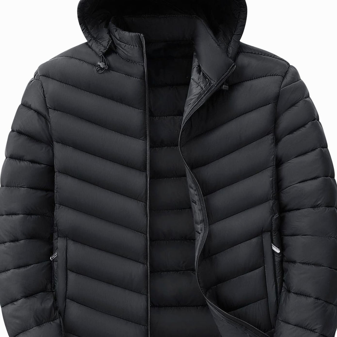 Men's Ultralight Quilted Hooded Puffer Winter Jacket