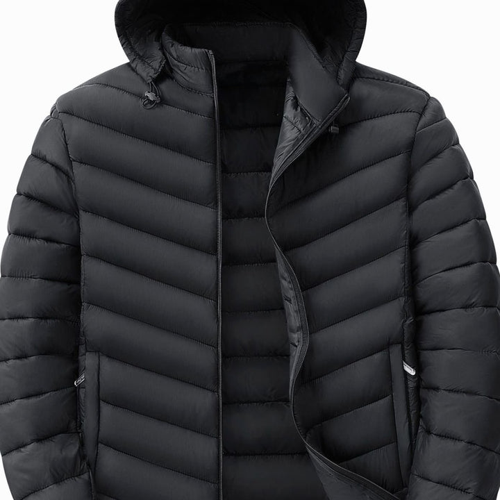 Men's Ultralight Quilted Hooded Puffer Winter Jacket