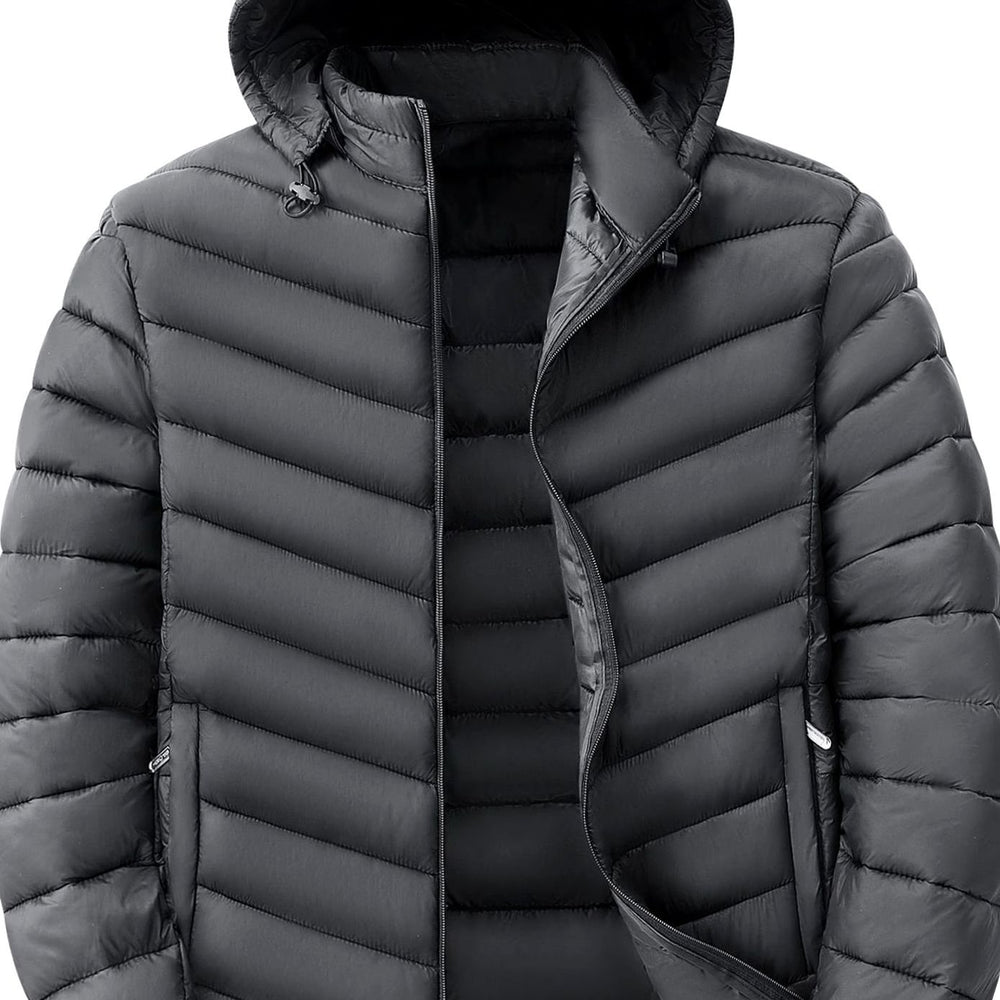 Men's Ultralight Quilted Hooded Puffer Winter Jacket