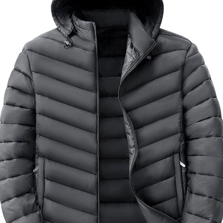 Men's Ultralight Quilted Hooded Puffer Winter Jacket