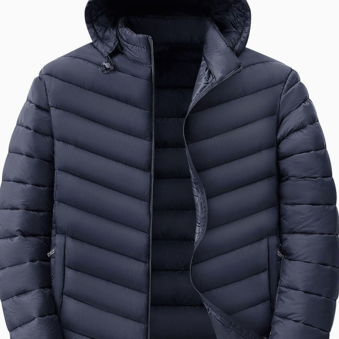 Men's Ultralight Quilted Hooded Puffer Winter Jacket