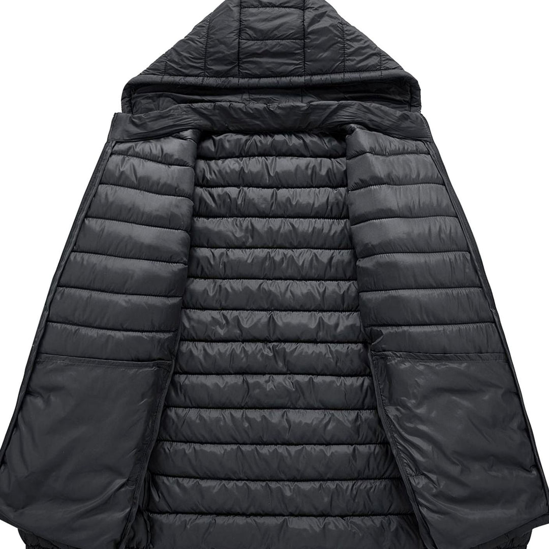 Men's Ultralight Quilted Hooded Puffer Winter Jacket