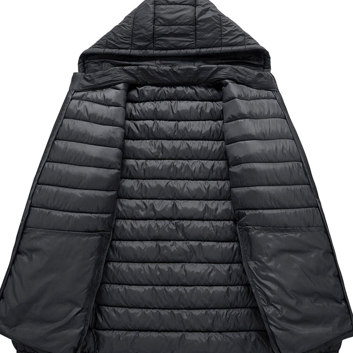 Men's Ultralight Quilted Hooded Puffer Winter Jacket