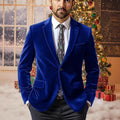 Oliver | Men's Velvet Single-Button Notch-Lapel Blazer Jacket