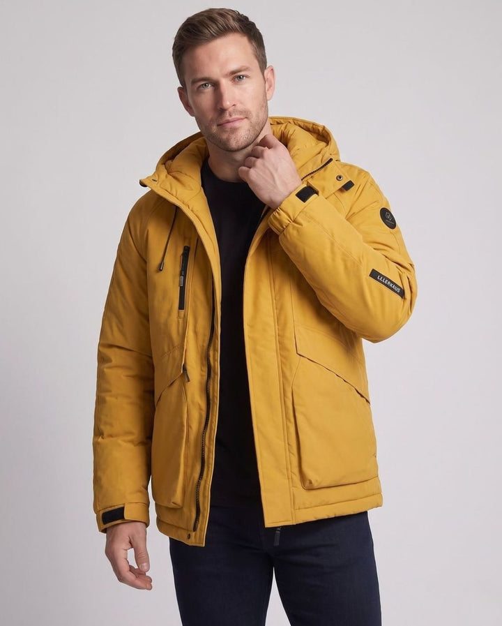 Men's Water-Repellent Hooded Puffer Winter Jacket