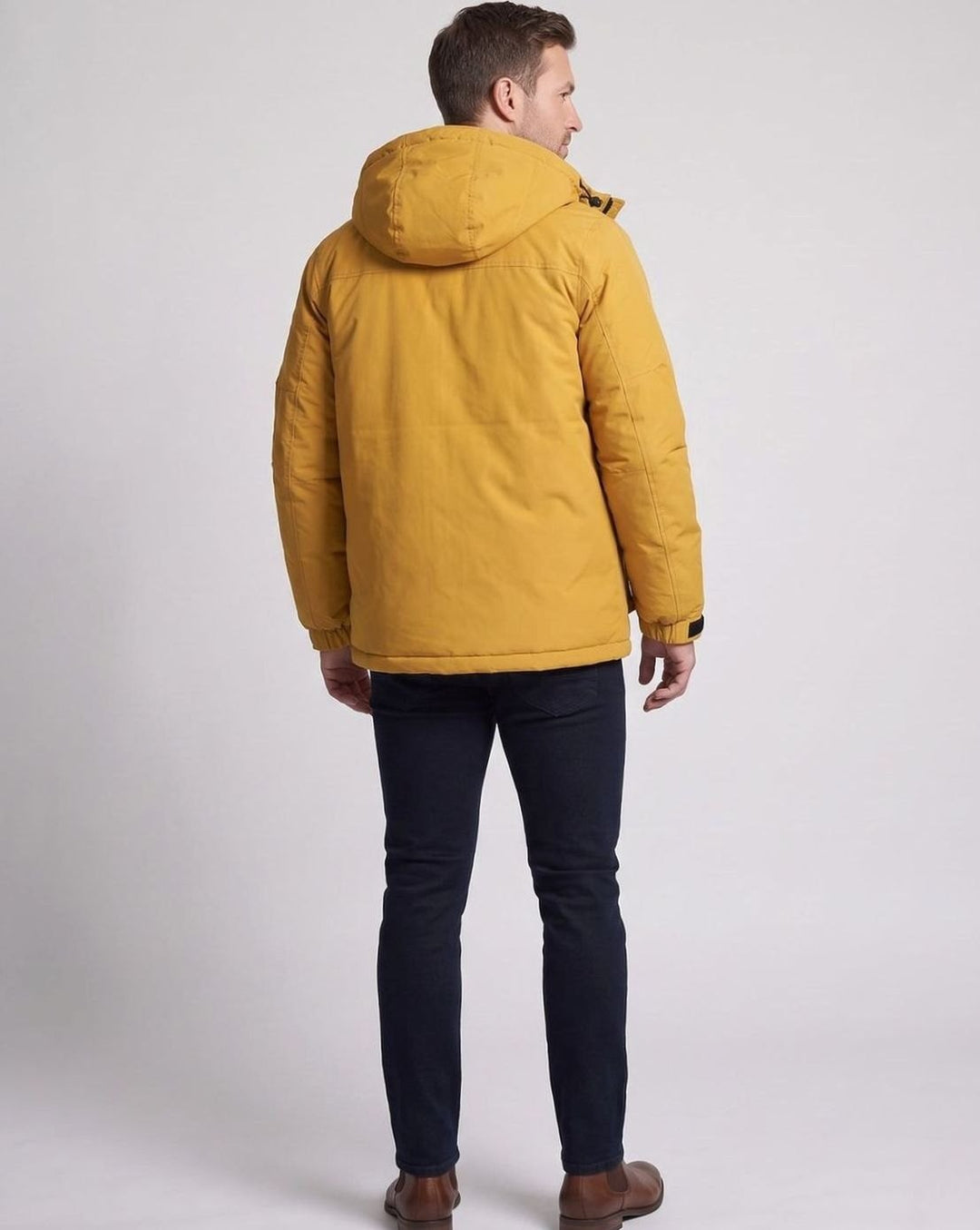 Men's Water-Repellent Hooded Puffer Winter Jacket