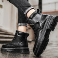 Aiden | Men's Water-Repellent Lace-Up Leather Combat Ankle Boots