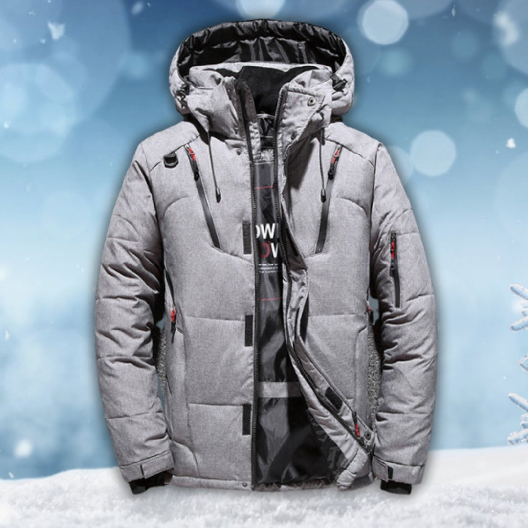 Men's Waterproof Hooded Puffer Winter Jacket