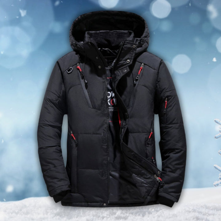 Men's Waterproof Hooded Puffer Winter Jacket