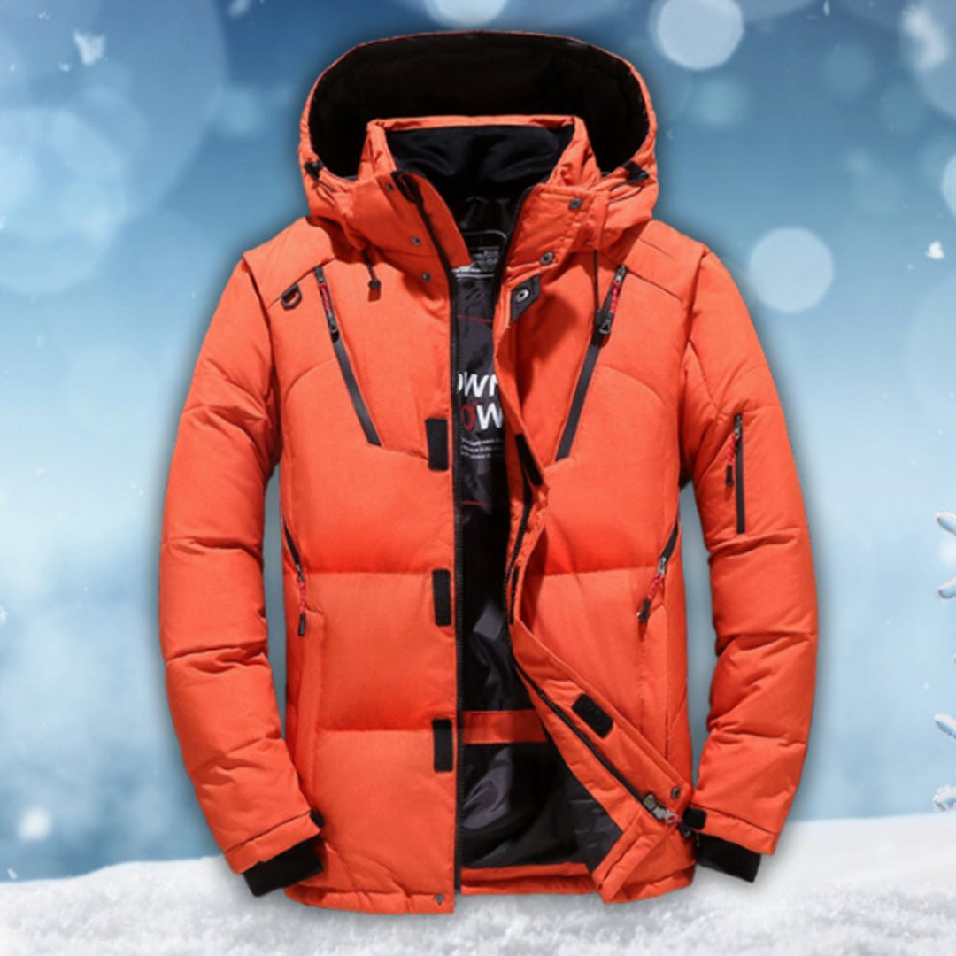 Men's Waterproof Hooded Puffer Winter Jacket
