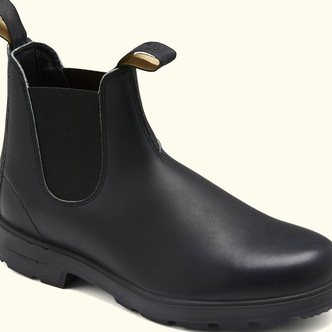 Men's Waterproof Slip-On Leather Chelsea Boots - Black