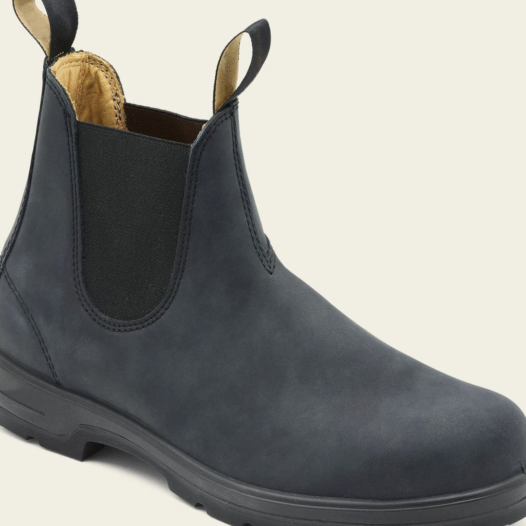 Men's Waterproof Slip-On Leather Chelsea Boots - Gray
