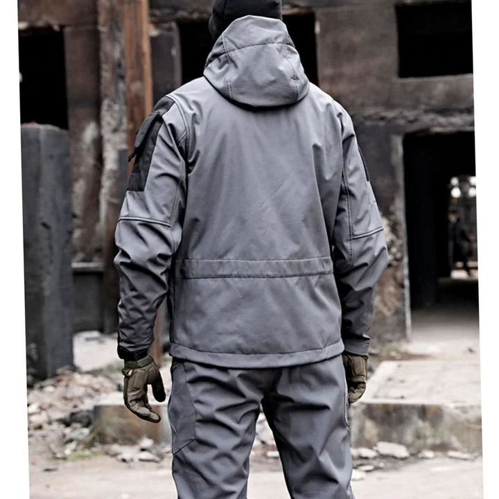 Men's Waterproof Thermal Hooded Tactical Jacket Pants Set