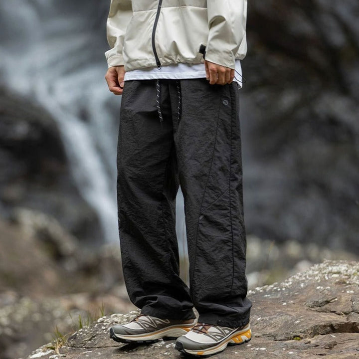 Men's Wide-Leg Drawstring Outdoor Trekking Pants