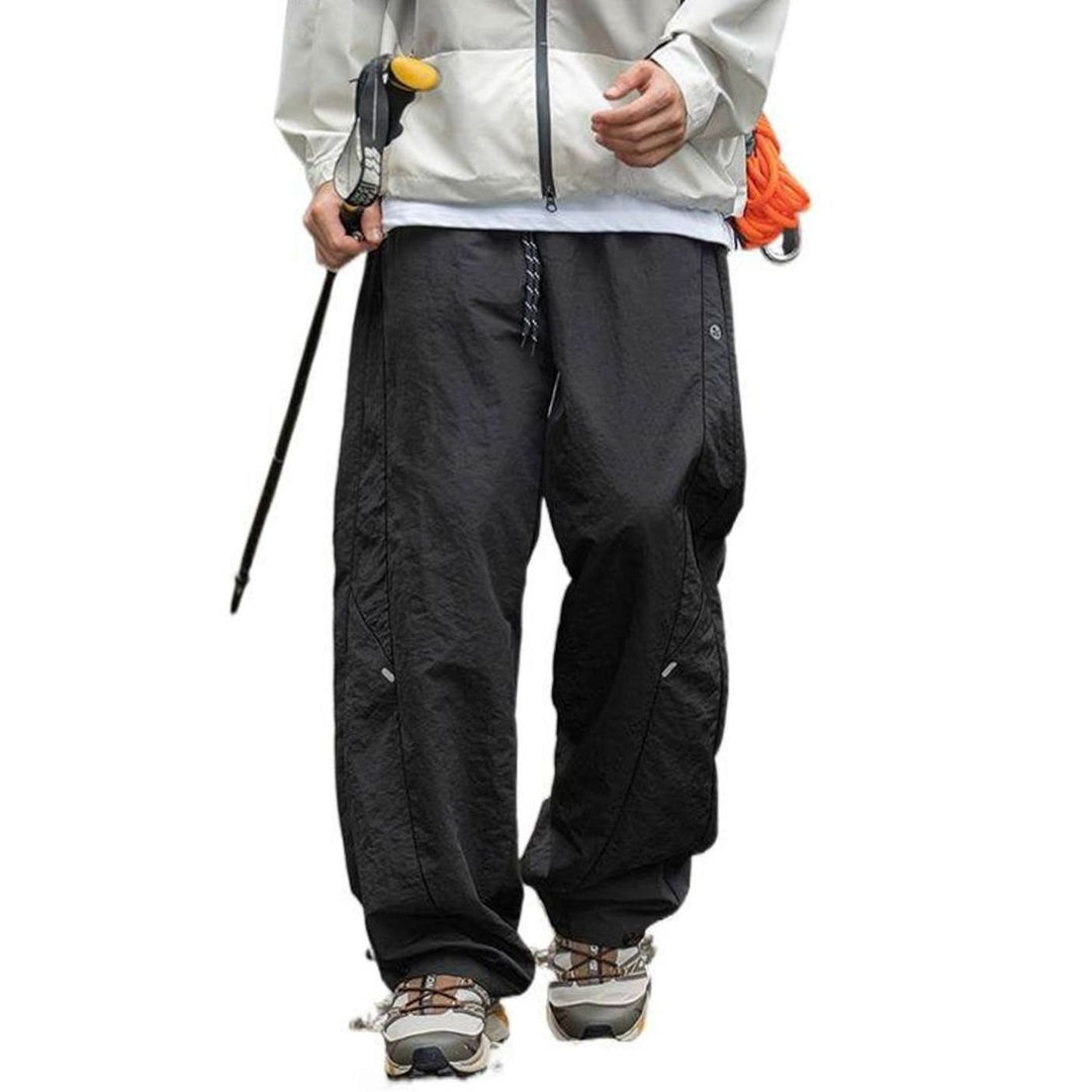 Men's Wide-Leg Drawstring Outdoor Trekking Pants