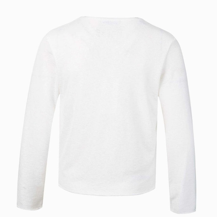 Unisex Crewneck Long-Sleeve Fine Knit Graphic Tee