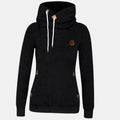 Mia | Women's Asymmetrical Zip-Up Drawstring Hoodie