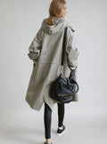 Luna | Women's Belted Trench Coat Water-Repellent Double-Breasted Longline Raincoat