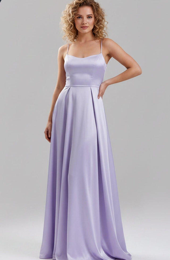 Women's Bridal Corset Gown Spaghetti-Strap Maxi Dress - Lilac