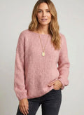 Harper | Women's Chunky Knit Mohair-Blend Relaxed Pullover Sweater