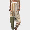 Camila | Women's Colorblock Striped Bib Overall Jumpsuit