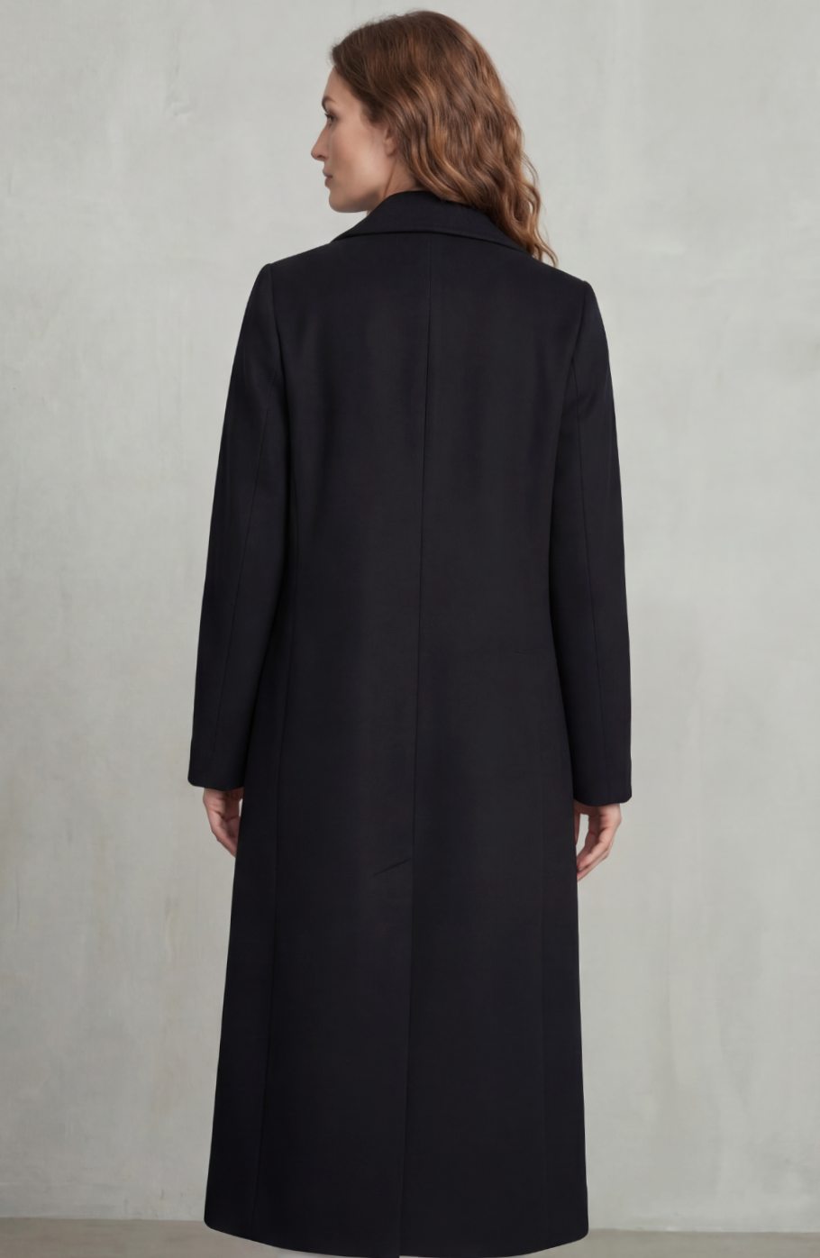 Women's Double-Breasted Wool Blend Long Maxi Coat