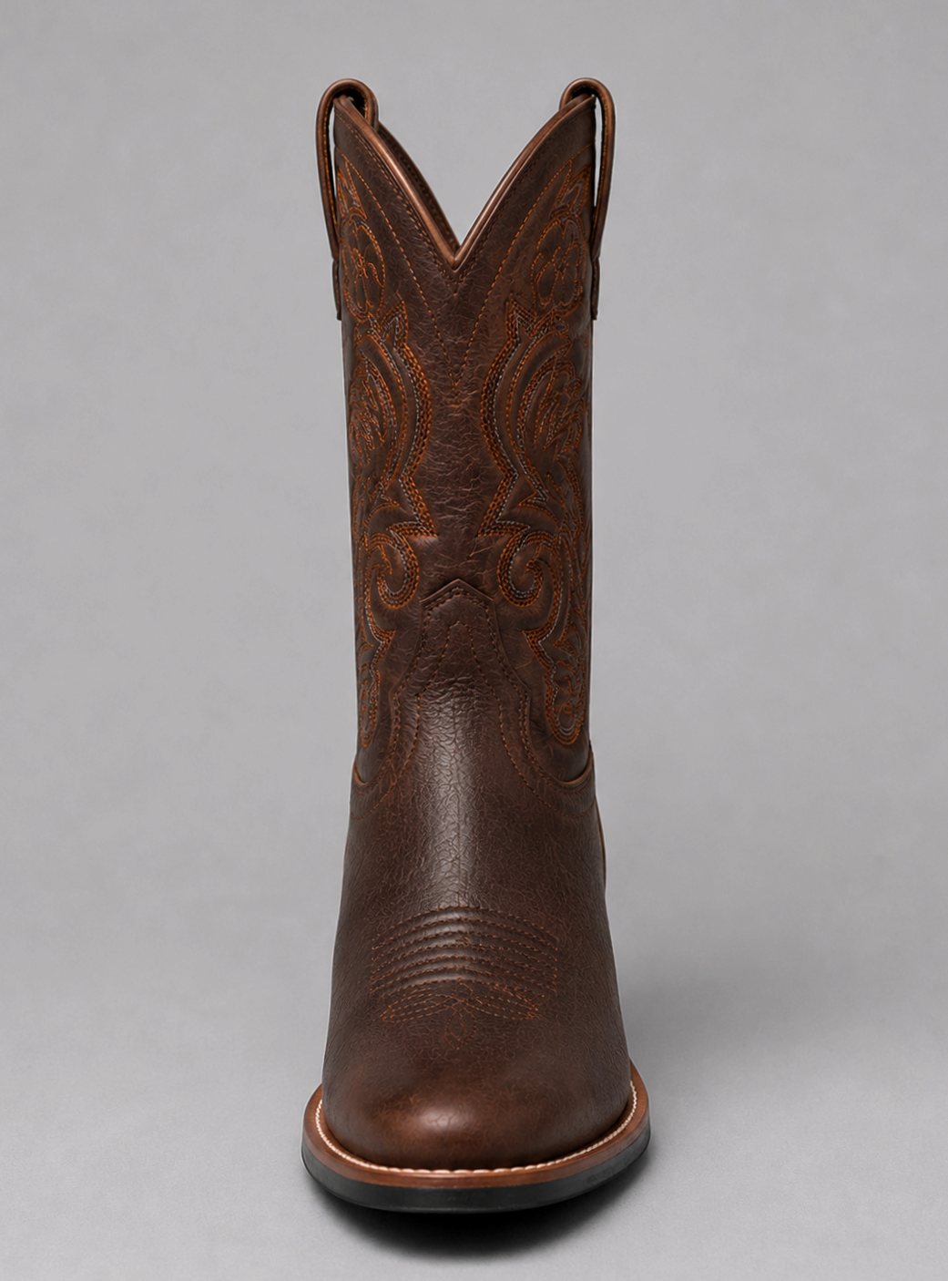 Women's Embroidered Leather Pull-On Cowgirl Boots