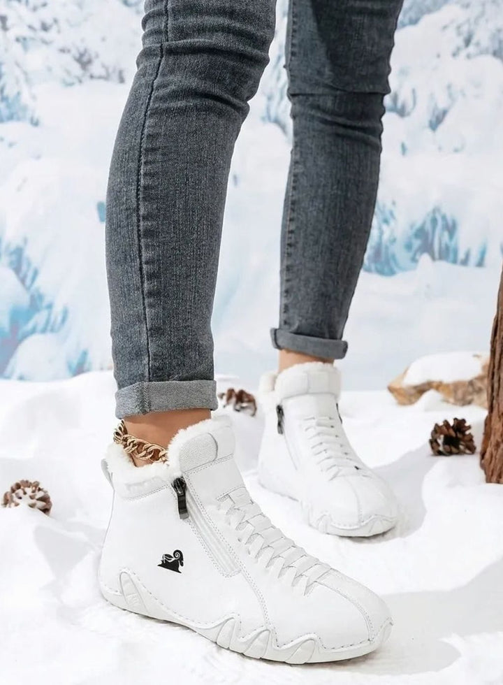 Women's Faux-Fur Lined Wide-Toe Orthopedic Winter Ankle Boots