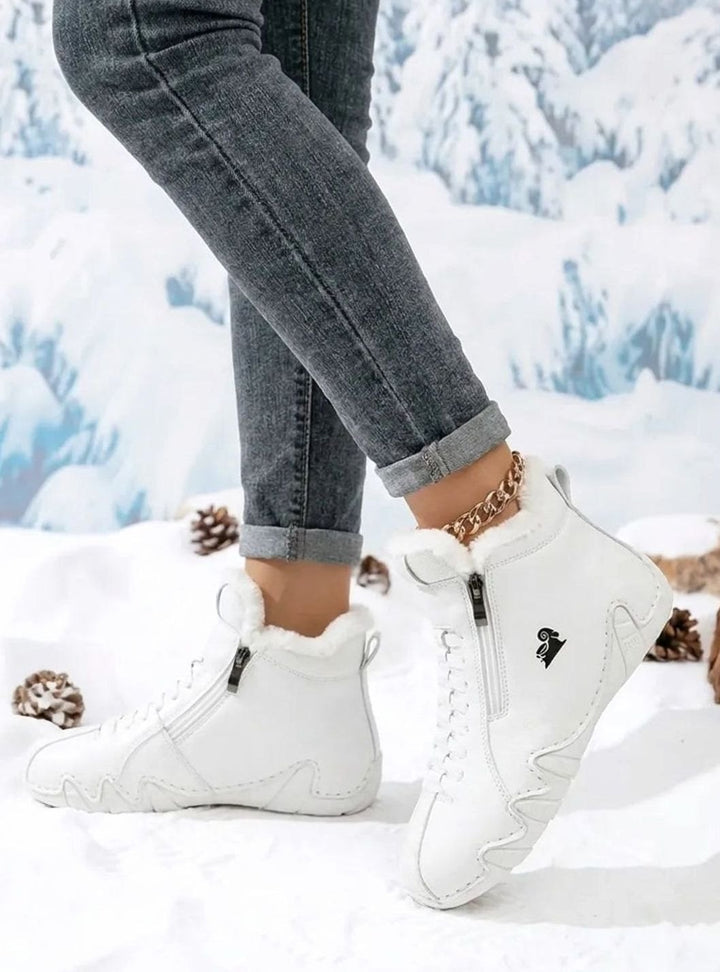 Women's Faux-Fur Lined Wide-Toe Orthopedic Winter Ankle Boots