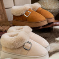 Eleanor | Women's Faux Fur Platform Buckle Ankle Boots