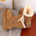 Camila | Women's Fleece-Lined Mid-Calf Snow Boots Zipper Side