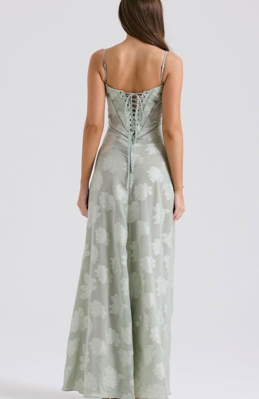 Women's Floral Sweetheart-Neck Spaghetti-Strap Isla Maxi Dress