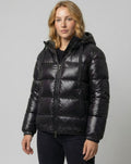 Grace | Women's Glossy Hooded Quilted Puffer Jacket
