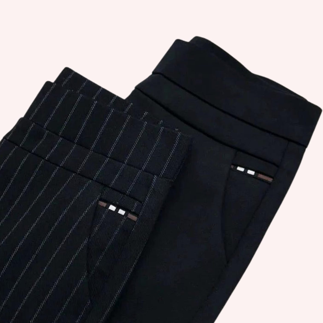 Women's High-Waist Stretch Slim-Fit Tapered Pants