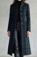 Grace | Women's Highland Tartan Wool Blend Long Silhouette Coat