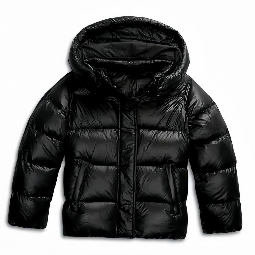 Women's Hooded Quilted Puffer Winter Jacket Full-Zip