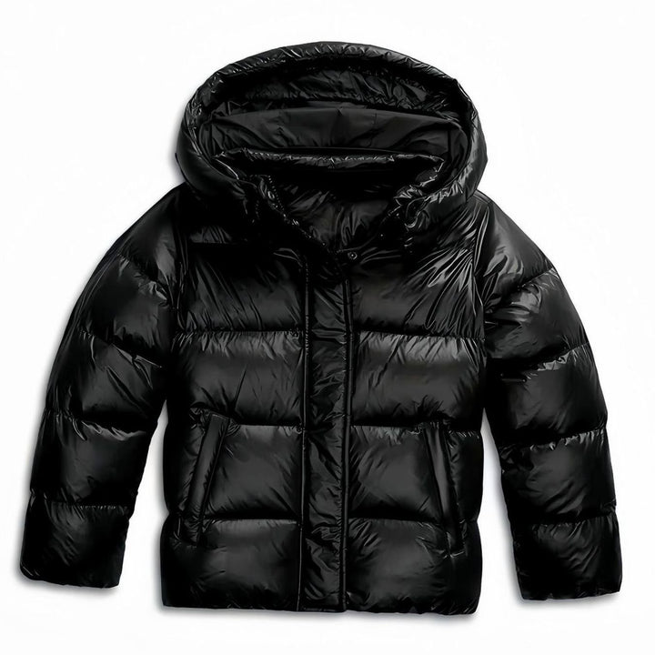 Women's Hooded Quilted Puffer Winter Jacket Full-Zip