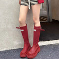 Harper | Women's Knee-High Lug Sole Waterproof Rain Boots